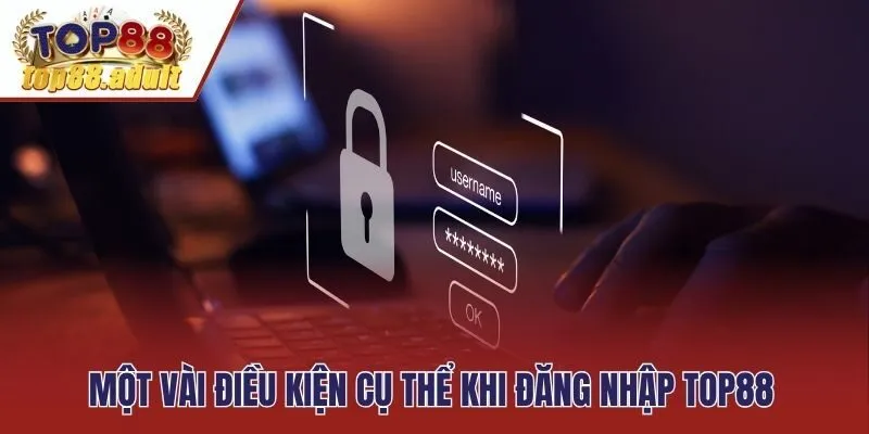 Một vài điều kiện cụ thể khi đăng nhập Top88